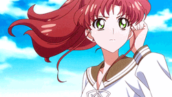 Sailor Jupiter Looking Intently  GIF