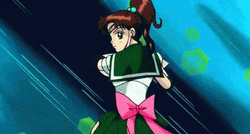 Sailor Jupiter Throwing A Lightning Bolt GIF