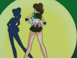 Sailor Jupiter Turning Back  GIF