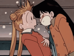 Sailor Mars Screams At Sailor Moon GIF