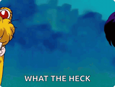 Sailor Moon And Mars Saying What The Heck GIF