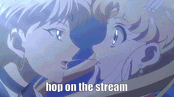 Sailor Moon And Tuxedo Mask Kiss GIF