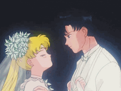 Sailor Moon And Tuxedo Mask Kiss The Bride GIF