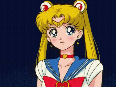 Sailor Moon Character With Heart On Chest GIF