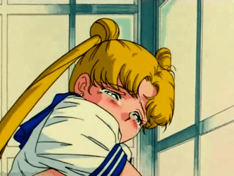 Sailor Moon Crying Shedding Tears GIF