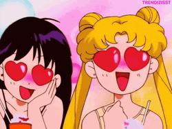 Sailor Moon Heart Eyes GIF
