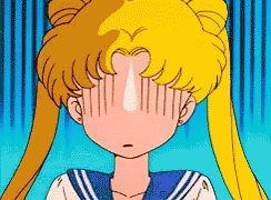 Sailor Moon Sweat Dropping GIF