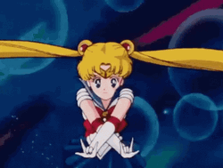 Sailor Moon Usagi Transformation Battle Stance GIF