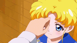 Sailor Moon Usagi Tsukino Forehead Poke GIF