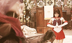  Sailor Moon Wink Cosplay GIF