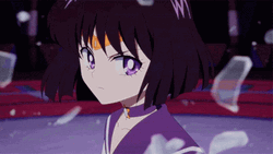 Sailor Saturn Hotaru Tomoe Glass Falling GIF