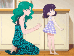 Sailor Saturn Hotaru Tomoe Kid Sailor Neptune GIF