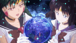 Sailor Saturn Hotaru Tomoe Sailor Pluto Galaxia GIF
