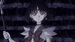 Sailor Saturn Hotaru Tomoe Serious Look GIF
