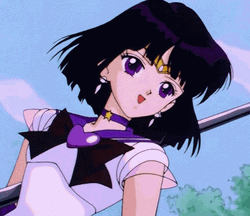 Sailor Saturn Hotaru Tomoe Talking Sailor Form GIF