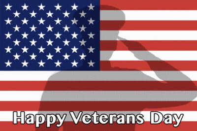 Sailors Dancing In A Line Saying Happy Veterans Day GIF