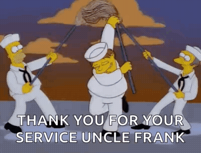 Sailors Holding Mop Handles GIF