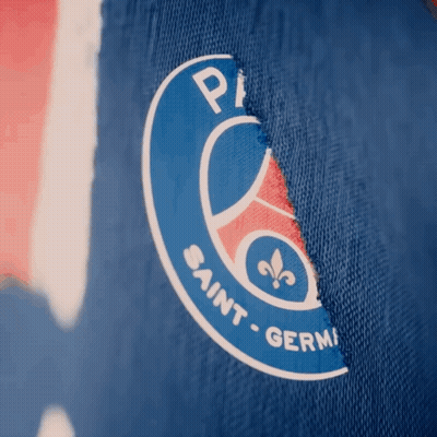 Saint-Germain Logo On Blue Shirt GIF