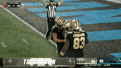 Saints Vs Panthers Football Game GIF