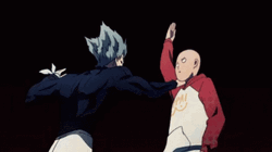 Saitama Chop On Garou GIF