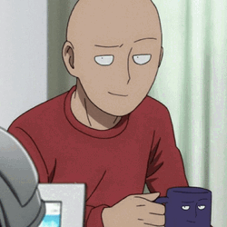 Saitama Funny Eyebrows Up  GIF