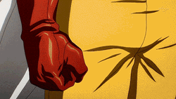 Saitama Poker Face One Punch Attack GIF