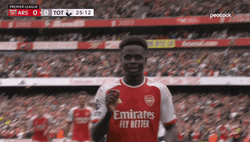 Saka Acting Throw Dart GIF