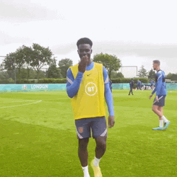 Saka Cover The Camera With Hands GIF