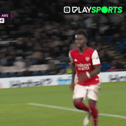 Saka Running To Audience GIF