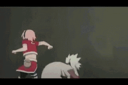 Sakura Haruno Kick GIF