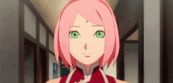 Sakura Haruno Shocked Face GIF