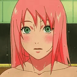 Sakura Haruno Soaking Wet GIF