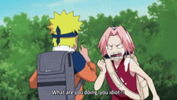 Sakura Punching Naruto