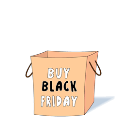 Sale Black Friday Pudgy Penguin In Shopping Bag GIF