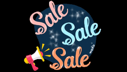 Sale Text And Megaphone GIF