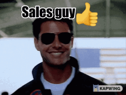 Sales Guy Putting Shades GIF