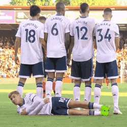 Saliba Touch The Grass GIF