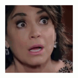 Saliba Woman Drinks Water In Shock GIF