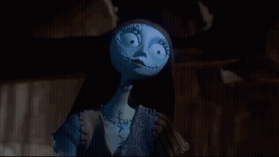 Sally From Nightmare Before Christmas With Stitches GIF