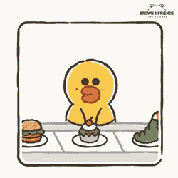 Sally Linefriends Eating Cake Sally GIF