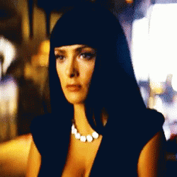 Salma Hayek Worried Stare GIF