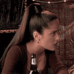 Salma Hayek Wow Expression GIF
