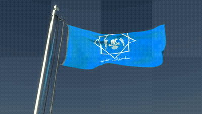 Salomon Flag With White Eagle GIF