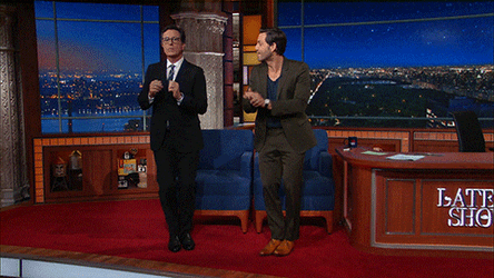Salsa Stephen Colbert And Edgar Ramirez GIF