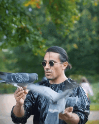 Salt Bae Enjoying Birds GIF