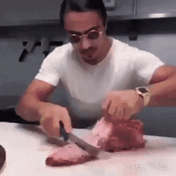 Salt Bae Meat Flip Funny GIF