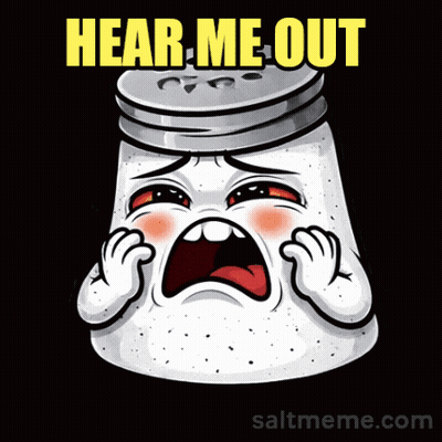 Salt Shaker Crying Saying Hear Me Out GIF