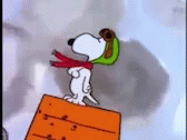 Salute Snoopy GIF
