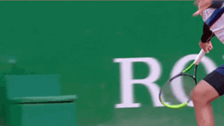 Salvatore Caruso Tennis Court Rolex Logo GIF