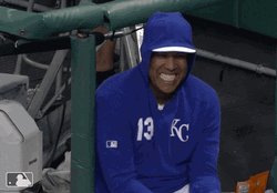 Salvy Laughing While Eating GIF